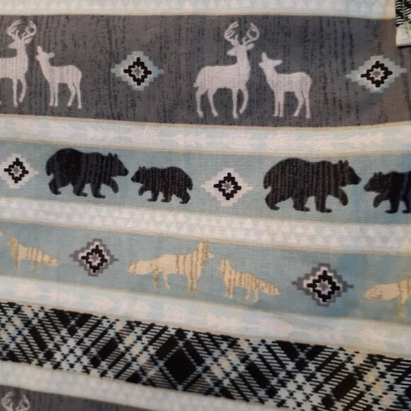 Have one to sell? Sell now NEW Woodland Deer Bear Theme Shoulder bag Aqua Black - Picture 7 of 9